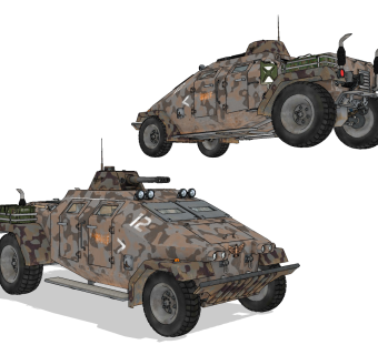 现代步兵装甲战车,军事武器su草图模型下载