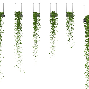 现代吊篮藤蔓su草图模型下载