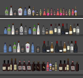 现代红酒酒瓶su草图模型下载