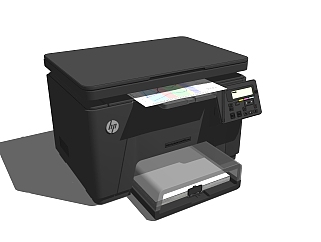 02打印机，办公设备，用品su草图模型下载