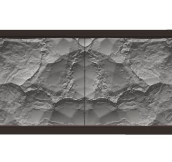 现代蘑菇石头,毛石，背景墙su草图模型下载