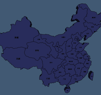 现代中国地图墙饰su草图模型下载