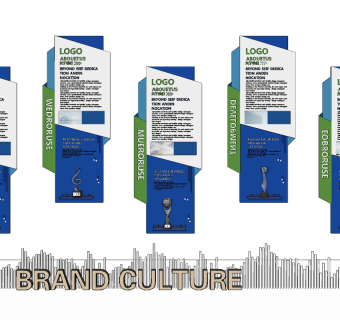 现代企业荣誉文化墙su草图模型下载