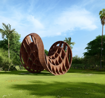 异形装置 雕塑 (1)su草图模型下载