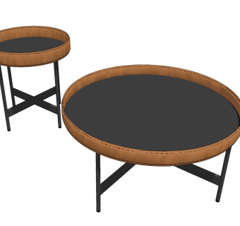 现代茶几su草图模型下载