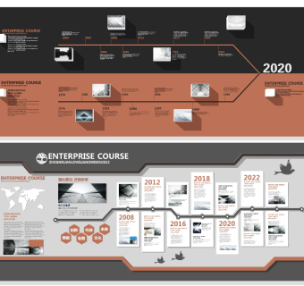 现代企业荣誉墙文化墙su草图模型下载