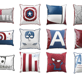 现代儿童抱枕，靠包su草图模型下载