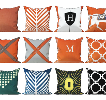 现代布艺抱枕，靠包，靠垫su草图模型下载