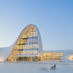 阿利耶夫文化中心（Heydar Aliyev Cultural center）扎哈哈迪德，异形建筑设计su草图模型下载