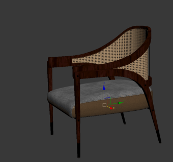 现代单椅su草图模型下载
