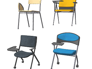 现代会议椅su草图模型下载