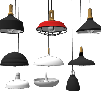 北欧灯罩工矿吊灯