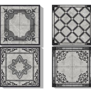 现代欧式大理石花纹瓷砖su草图模型下载