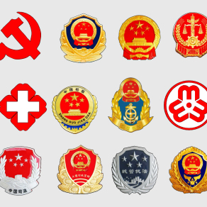 现代国徽图案徽章,警徽，党徽，su草图模型下载