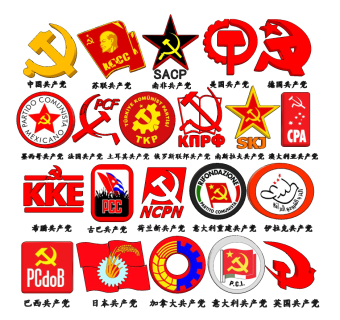 现代世界各国共产党徽章su草图模型下载