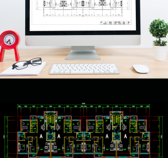 复式高层户型CAD