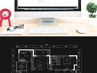 CAD高层室内平面布局方案