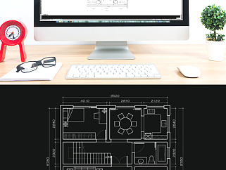 CAD居室室内平面图