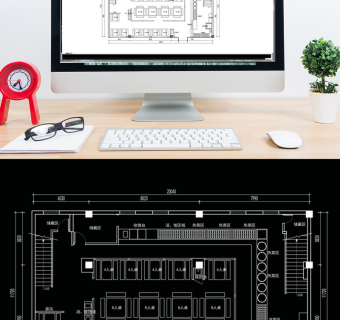 CAD餐饮平面布局