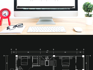 CAD別墅戶型平面方案