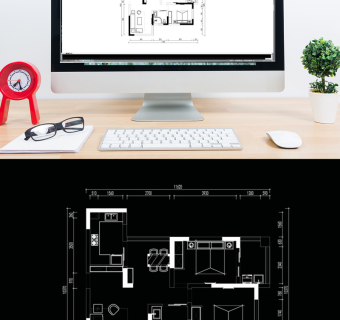 两室一厅CAD平面布局方案