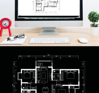 四室两厅户型CAD平面方案