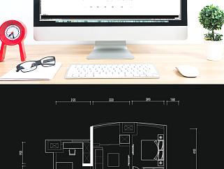 三室两厅高层户型CAD定制平面