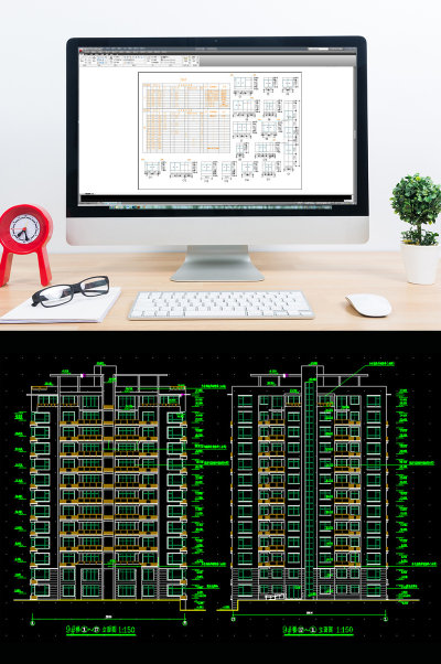 十三层楼房建筑CAD施工图