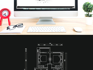 三室两厅多层户型CAD平面定制