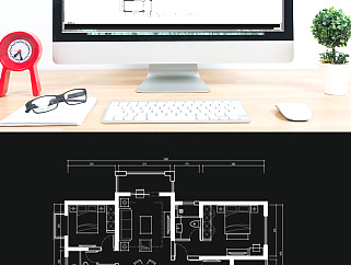 四室两厅CAD平面方案