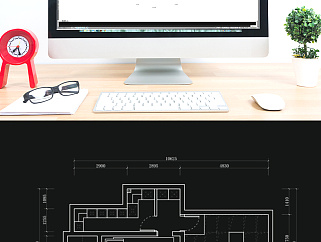 两居室户型CAD平面定制