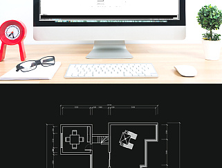 别墅顶层户型CAD平面方案