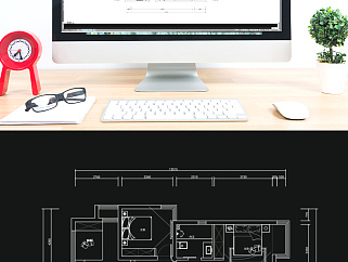三室两厅户型CAD平面方案定制