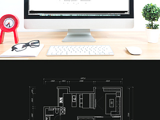 三室两厅居室CAD平面户型定制