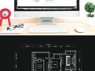 三室两厅平面方案CAD定制