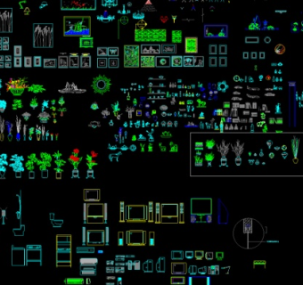 cad立面图库图片