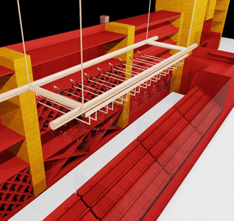 超市烟酒柜台带基础灯光及材质CAD三维图