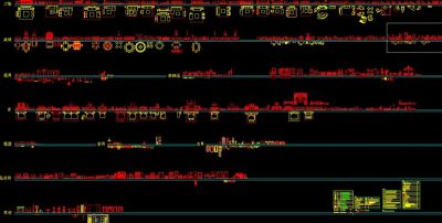 全套家具立面剖面cad图库大全3D模型