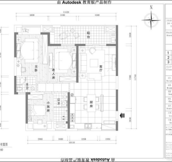 室内设计家装cad平面图