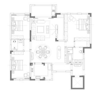 室内设计家装平面cad设计图纸