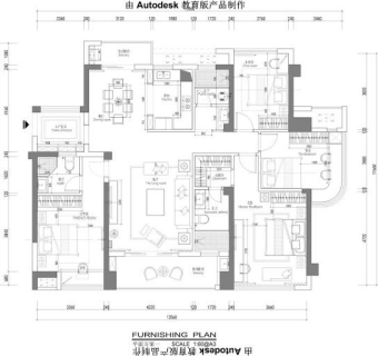 平面户型图室内CAD平面设计图纸