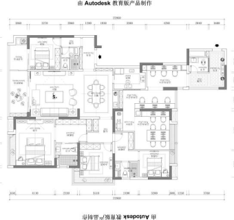 家装室内设计cad图