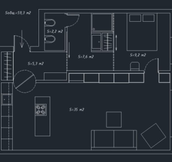 房屋装修cad设计图纸