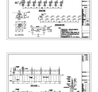 桥头公园景观桥图石栏杆图CAD图纸