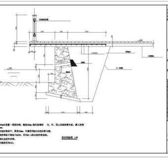 桥头公园景观驳岸CAD图纸