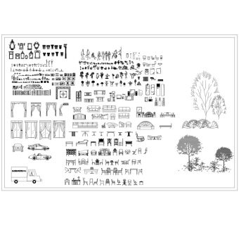 室内装修立面CAD图库