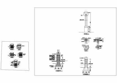 CAD深圳人民公园ys-10景观灯柱详图