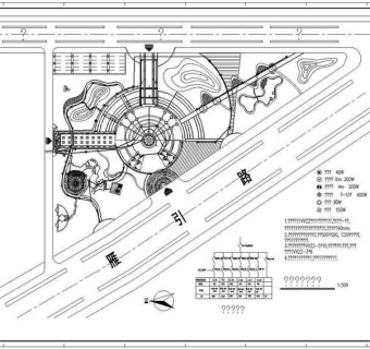 CAD深圳兰溪谷公园景观灯光平面布置图