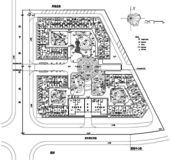 CAD环境景观竖向标高图纸