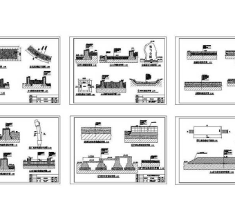 CAD郑飞公园施工大样图图纸
